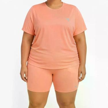 Imagem de Camiseta Plus Size Diadora ICON Feminino, Rosa, 7G