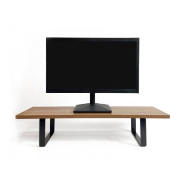 Imagem de Suporte para Monitor Reliza Stand Desk - com Regulagem de Altura - Marrom