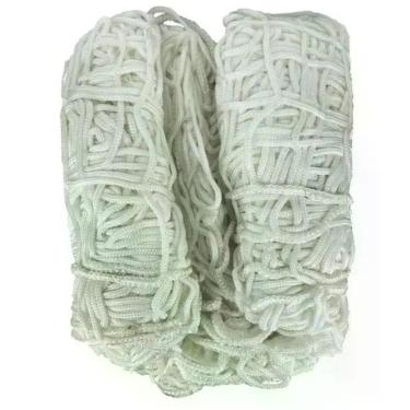 Imagem de Rede de Futebol Campo Master Fio 6mm Malha 15x15cm Resistência 140kg Branco Master Rede 750CM