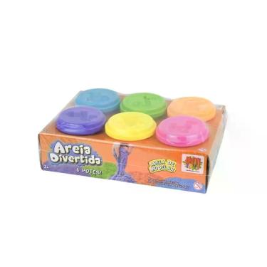 Imagem de Areia Divertida 6 Potes Dmt6648 - DM TOYS