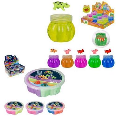 Imagem de Kit 3 Massinha Pula e Molda 40g + Diversão Incrível + 3 Surpresas Zoo 