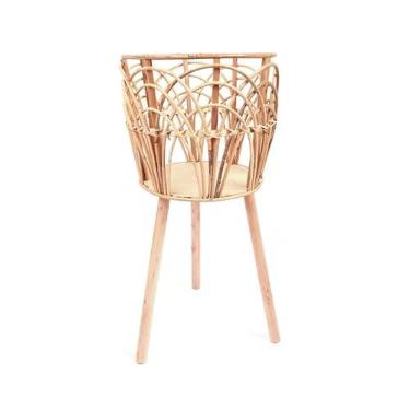 Imagem de Vaso de meados do século para plantas de interior, mesa de plantas modernas, suporte alto para plantas, prateleira de vaso de plantas para decoração de vaso