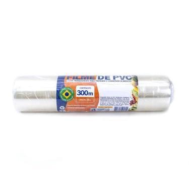 Imagem de Filme Pvc 28cm X 300m Refil Embalagem Alimentícia Transparente - Tamar