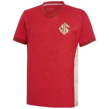 Imagem de Camiseta Internacional Gold Feminina, Vermelho, M