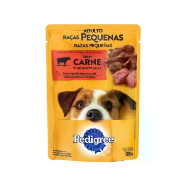 Imagem de Ração Úmida para Cachorro Adulto Sachê - Pedigree Carne ao Molho 100g,