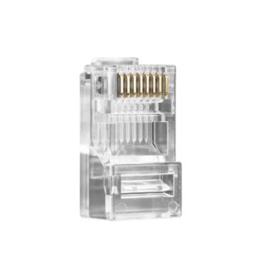 Imagem de Conector Conex 1000 RJ45 CAT6 p/Cabo de rede 50UN Intelbras