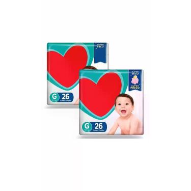 Imagem de Kit 2 Pacotes Fraldas G C/ 26 Unidades Cada - Congratulations Store