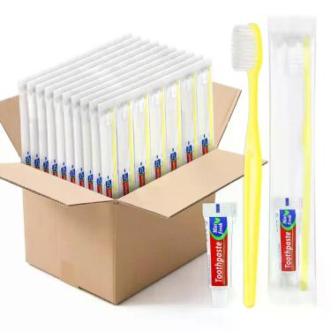 Imagem de Kit de Escovas de Dente Descartáveis HOIQIRY 1000 unidades Sabor Horte