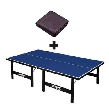 Imagem de MESA DE PING PONG MDP 12mm Olimpic 1014 + Capa para mesa Aberta - Klop