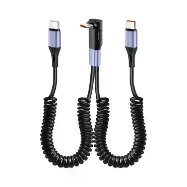 Imagem de Cabo USB 2 Em 1 Com Carregamento Rápido, USB a Para Tipo C, Micro Para