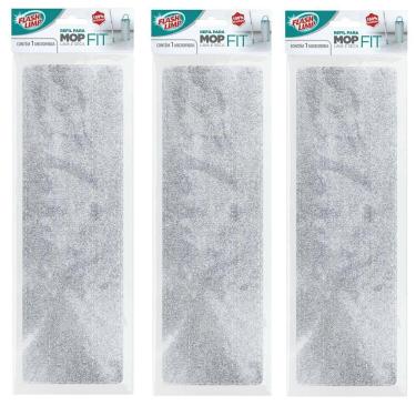 Imagem de Kit com 3 Refil Microfibra para MOP Lava e Seca FIT Flash Limp RMOP608