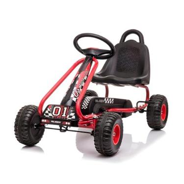 Imagem de Pedal Car Vermelho CP-SHG1G201 – Veículo Infantil a Pedal Resistente e Durável para Diversão ao Ar Livre das Crianças, Carrinho com Design Moderno para Meninos e Meninas
