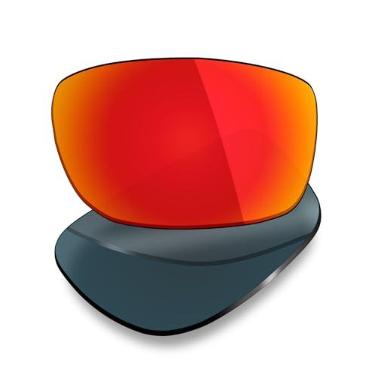 Imagem de Mryok Lentes de reposição polarizadas para Spy Optic Admiral – Vermelho fogo