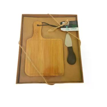Imagem de Conjunto Para Queijo Bambu 2 Pçs
