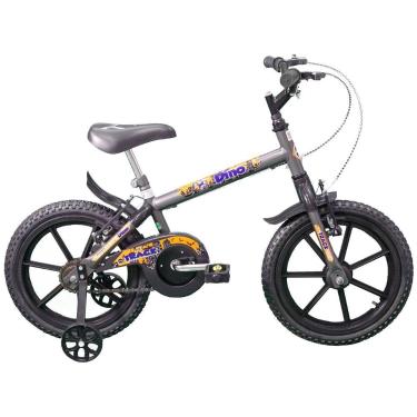 Imagem de Bicicleta Bike Infantil Aro 16 Cor Grafite Dino GP Tk3 Track, 16", Gra