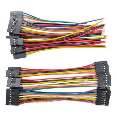 Imagem de Cabo Jumper De 2,54mm Pitch 10PCS Conector Duplo Feminino Dupont Para 
