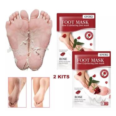 Imagem de 2 Pares Meias Esfoliante Pés De Bebe Peeling Footner - Efero