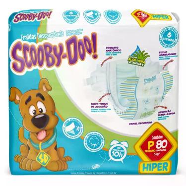 Imagem de Fralda Scooby Doo Hiper 1 Pacote Tamanho P 80 Unidades