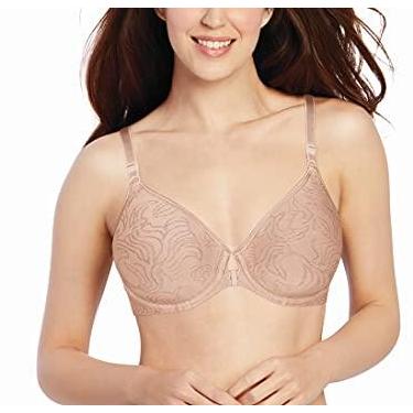Imagem de Bali Sutiã feminino Comfort Revolution com fecho frontal e aro DF3P66, Concha de areia, 42C
