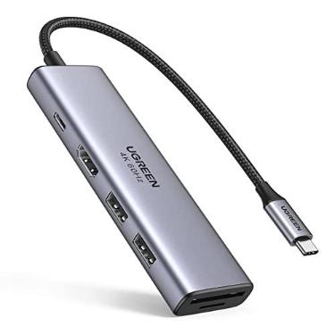 Imagem de UGREEN Adaptador USB C Hub 4K 60Hz USB C com 100W PD, 4K HDMI, SD/TF, 2 USB 3.0 compatíveis com iPhone 15/15Pro, MacBook Pro, MacBook Air, iPad Pro, iPad Air, Surface Pro, Galaxy S23/S22 etc.
