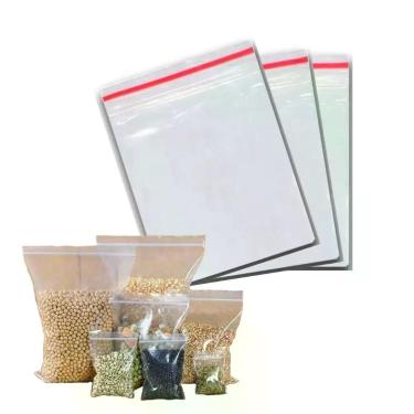 Imagem de 30 UN Sacos Zipclick Fecho duplo Hermético Alimentos lanche - yangzi