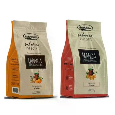 Imagem de Kit 2 Chá Composto Erva Mate, Laranja, Manga Chimarrão Especial - Schn
