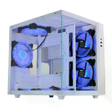 Imagem de Gabinete Gamer Aquário K-Mex W2SB - Vidro Temperado - Micro-ATX - Câma