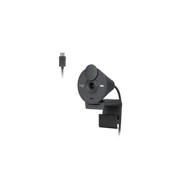 Imagem de Webcam Logitech Brio 300 Full HD, 1080p, 30 FPS, USB-C, Microfone Integrado, Grafite - 960-001413