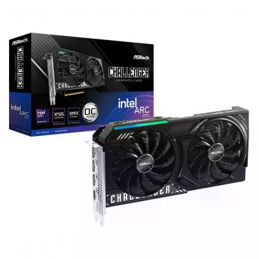 Imagem de Placa de Vídeo Intel Arc B570 Challenger 10G OC 160 Bits com 10GB GDDR6 e Dual Fan Preto Asrock