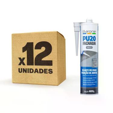 Imagem de Kit 12 Pu 20 Para Fachada Veda Diversas Cores Barone 400g