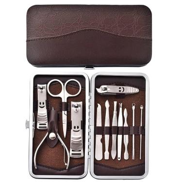 Imagem de Estojo de Unhas Completo com 12 Peças para Manicure e Pedicure - DESER