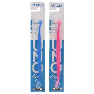 Imagem de Kit 2 Escova dental Unitufo Cônica limpeza entre os dentes Medfio