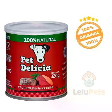 Imagem de Ração Úmida Pet Delícia Natural Caçarolinha de Carne 320g