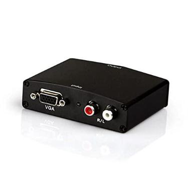 Imagem de Conversor Adaptador VGA + Áudio para HDMI - Ideal para Computadores Projetores TVs e Monitores