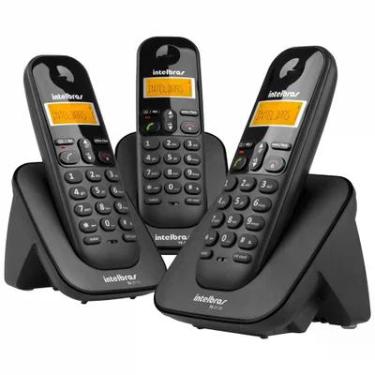 Imagem de Telefone Sem Fio Intelbras Ts 3113, Com 2 Ramais, Preto