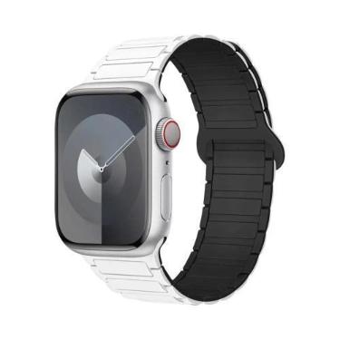 Imagem de Pulseira De Silicone Magnética Para Apple Watch De 40mm 44mm 45mm 49mm