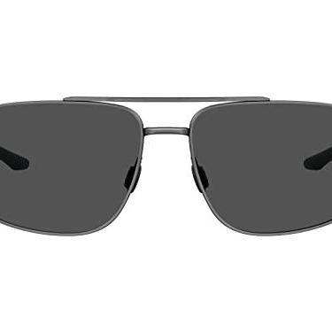 Imagem de Óculos de sol masculino Under Armour UA Impulse Square, preto escuro brilhante, 59 mm