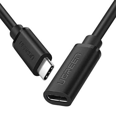 Imagem de U.green Cabo Extensor Usb C 3.1 Macho para Fêmea 5Gbps 0,5 Metros Velocidade de Transferência de até 5Gbps Cabo de Extensão Suporte para Transferência de Áudio e Vídeo 4k 60Hz / No Brasil