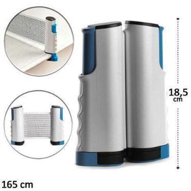 Imagem de Rede Retratil de Ping Pong 165cm - Vi Mult Shop