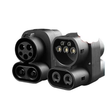 Imagem de Adaptador CCS1 para CCS2 EV DC e AC Suporte de carregamento Pilha CCS1 para CCS2 Adaptador para veículos de energia Adaptador de carregador compatível com Byd(AC and DC)