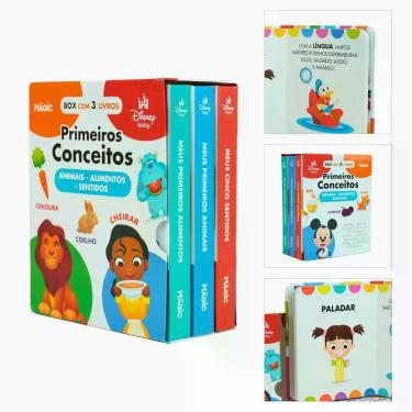 Imagem de Livro - Box Disney Baby Primeiros Conceitos - Animais, Alimentos e Sen