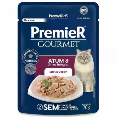 Imagem de Premier gourmet gatos ad cast atum 70 g