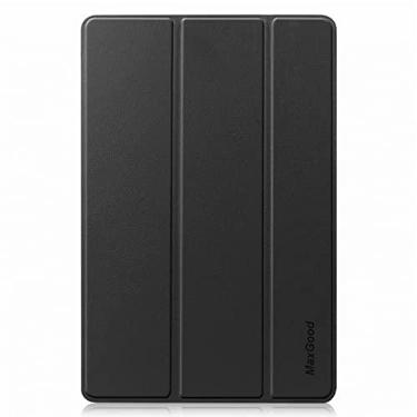 Imagem de Capa Smart Case Compatível Samsung Galaxy Tab S7 FE 12.4'' SM-X735N (2021)-PRETO C/Suprote, Leve, PU de qualidade,Anti-impressões digitais,Resistente a arranhões