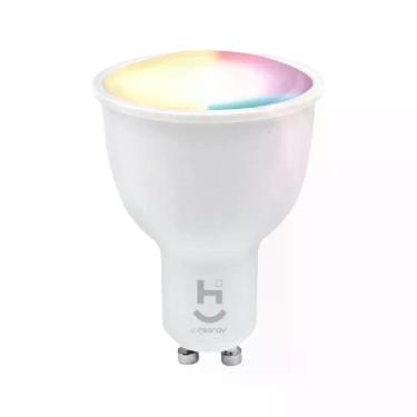 Imagem de Lâmpada Smart LED Inteligente Dicróica Wi-Fi RGBW Bivolt Geonav