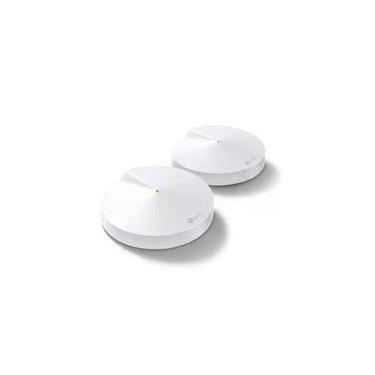 Imagem de Roteador TP-Link Deco Mesh M5, Dual Band AC1300, 2,4 GHz, WAN/LAN Gigabit, 4 Antenas Internas, 2 Peças, Branco - DECO M5(2-PACK)