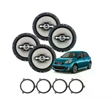 Imagem de COMP Kit March Alto Falantes Automotivo 6" Quadriaxial 70W RMS Cada + 