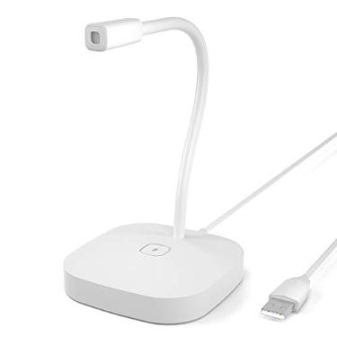 Imagem de Microfone de Mesa, Microfone Condensador Com Interruptor de Toque, Plug and Play de Microfone de Computador para Videoconferência On-line, Ensino On-line, Transmissão Ao Vivo