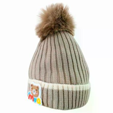Imagem de Touca Gorro Infantil Cinza Ursinho Tamanho único