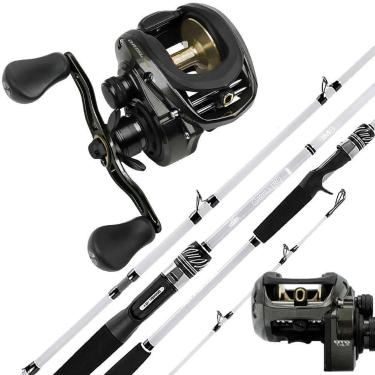 Imagem de Kit Pesqueiro Vara Garbus 40-80lbs Carretilha Big Game 8 Rolamentos La