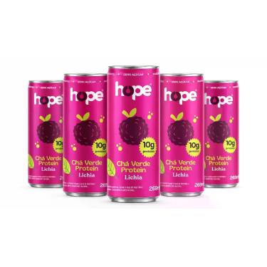 Imagem de Chá Verde Protein Lichia 10g Hope 269ml - 6 Unidades - Hope Drinks